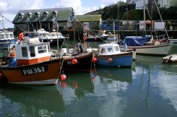 Mevagissey boats. Wallpaper