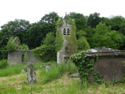 Old Church near Tintern Abbey Wallpaper