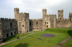 View from the battlements. Wallpaper