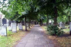 The 12th century stone road.