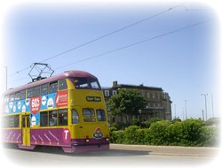 Tram at Fleetwood Wallpaper