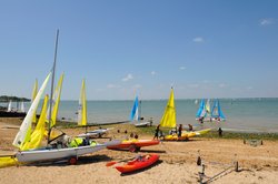 Gurnard beach over looking Solent - May 2009