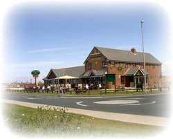 The new 'harvester' pub on the seafront at Cleveleys Wallpaper