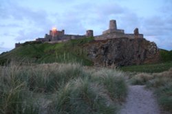 Bamburgh Castle at Dawn Wallpaper