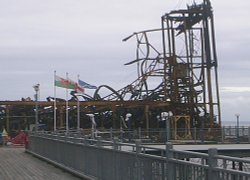 Weston-super-Mare's pier, burnt down Wallpaper