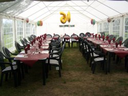 Marquee in Garden Wallpaper