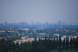 A stormy Birmingham taken from Lickey Hills Wallpaper