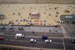 The beach from the wheel. Wallpaper