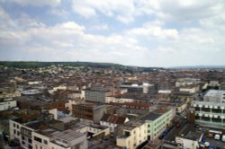 Weston-super-Mare from the Wheel. Wallpaper