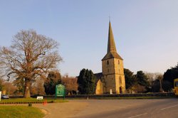 Old Church in Hever Village. Wallpaper