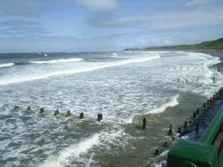 White Horses at Sandsend Wallpaper