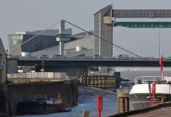 Myton bridge - Tidal barrier - The Deep Wallpaper