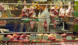 Butcher's in the Covered Market, Oxford Wallpaper