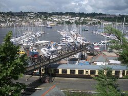 View from Kingswear into Dartmouth Wallpaper