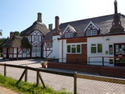 The School on the Village Green. Wallpaper