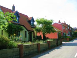 Houses near the Church Wallpaper