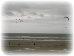 Kite surfing at Cleveleys