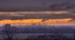 View from  Castle Hill Hospital - winter morning Wallpaper