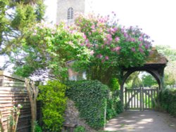 Church Lychgate. Wallpaper