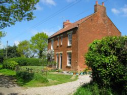 Cottages in the village Wallpaper