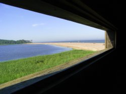 Looking out of the hide at Benacre Nature Reserve Wallpaper