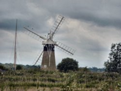 A distant windmill Wallpaper