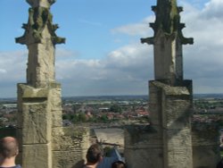 Views through Tower Wallpaper