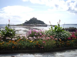 St Michaels Mount from the gardens in Marazion