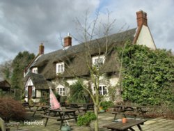 Thatched house in Hainford Wallpaper