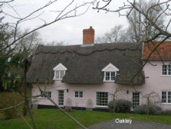 Thatched Cottages in Oakley Wallpaper