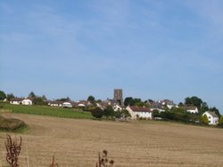 Distant view of Coldridge, 12 Sept 2009 Wallpaper