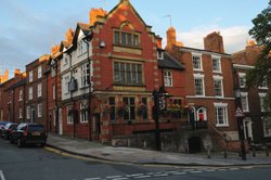 Hotel and Pub on Lower Bridge Chester August 2009