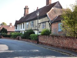 Old houses in Halesworth. Wallpaper