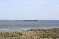 The Farnes from Bamburgh Castle Wallpaper