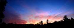 Cannock Chase sunset panorama 1 Wallpaper