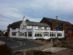 The Jolly Sailors Pub and Restaurant on the cliffs. Wallpaper