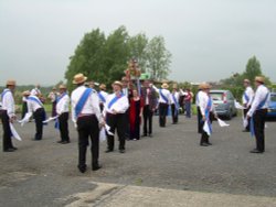 Abram morris dancers at The Queens pub