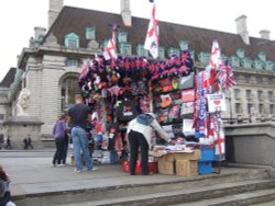 Souvenir stall Westminster Bridge Wallpaper