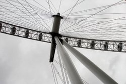 London Eye, looking up Wallpaper