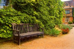 Coughton Court bench Wallpaper