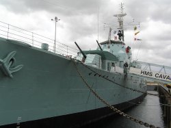 HMS Cavalier at Chatham Naval Dockyard Wallpaper