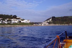 Looe bay from a fishing boat. Wallpaper