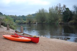 View of Arley footbridge near Bewdley