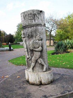 The opposite side of the oblique in Chapelfield Gardens