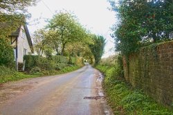 Autumn visits Church Road, Wormingford