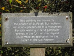 Notice outside the former St. Peters Church Wallpaper