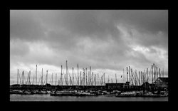 Masts on the R. Arun. Wallpaper