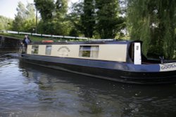 Houseboat on the River Wey, Wisley Wallpaper