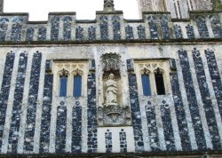 Upper part of the porch of Redenhall Church Wallpaper