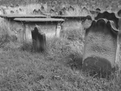 Gravestone at Whitby Abbey Wallpaper